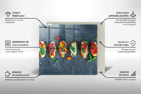 Chopping board Colorful Sandwiches