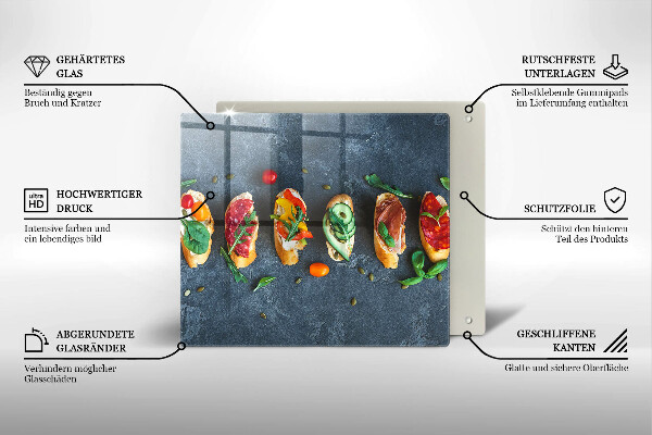 Chopping board Colorful Sandwiches