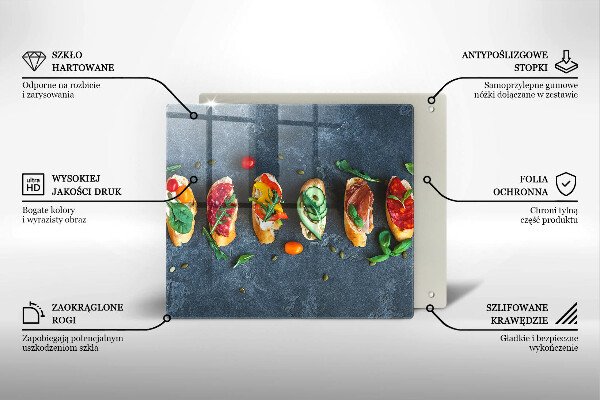 Chopping board Colorful Sandwiches