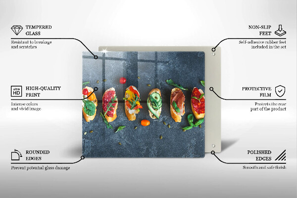 Chopping board Colorful Sandwiches