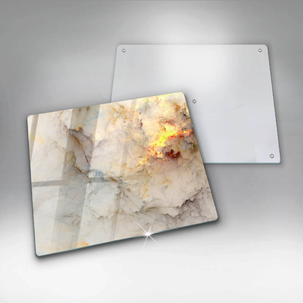 Chopping board Marble texture with gold