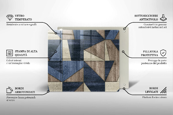 Chopping board Geometric abstraction