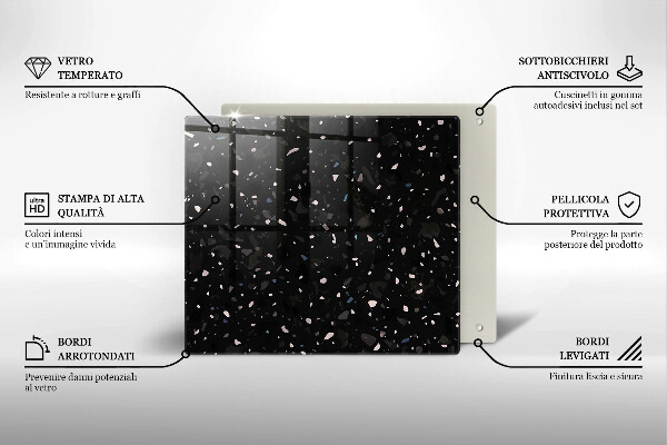 Chopping board Dark stone