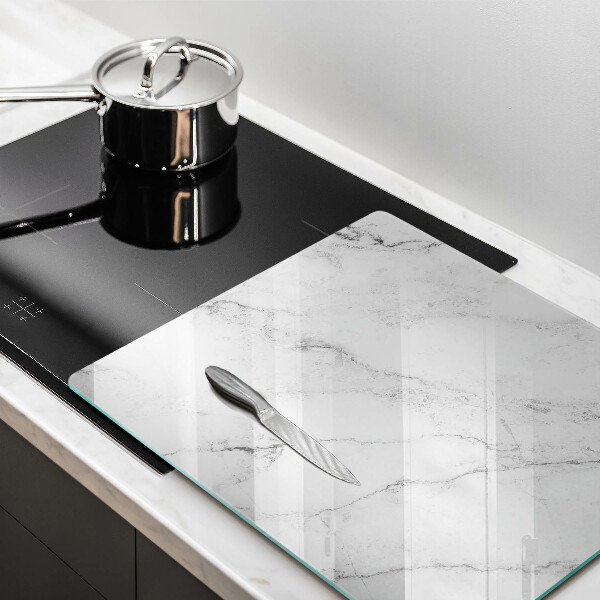 Chopping board glass Elegant marble texture