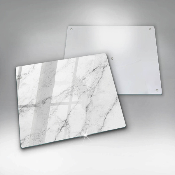 Chopping board glass Elegant marble texture