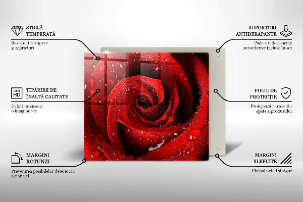 Kitchen worktop protector Rose flower petals