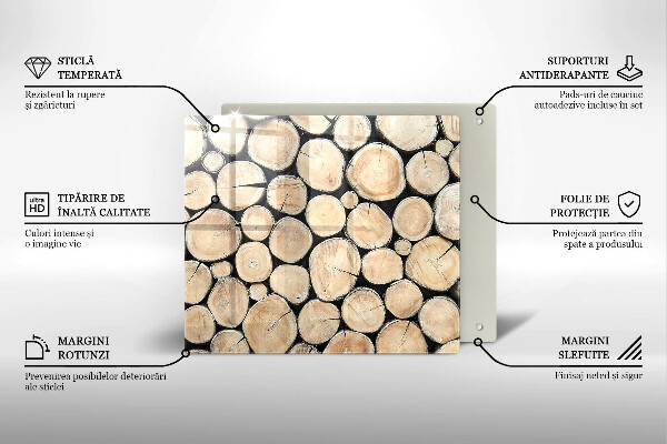 Kitchen worktop protector Wood trunks of the tree