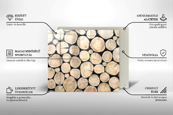 Kitchen worktop protector Wood trunks of the tree