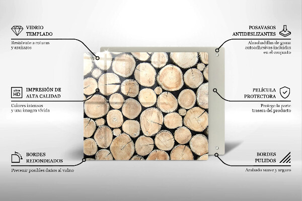 Kitchen worktop protector Wood trunks of the tree