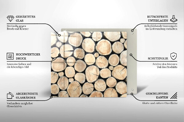 Kitchen worktop protector Wood trunks of the tree