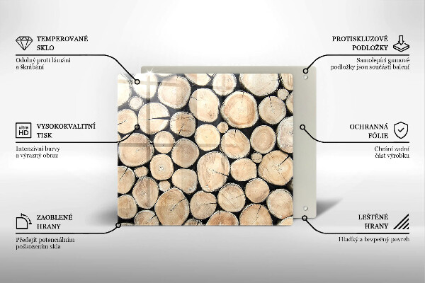 Kitchen worktop protector Wood trunks of the tree