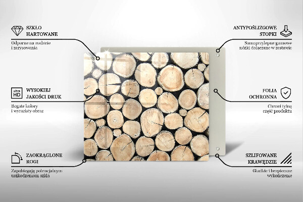 Kitchen worktop protector Wood trunks of the tree