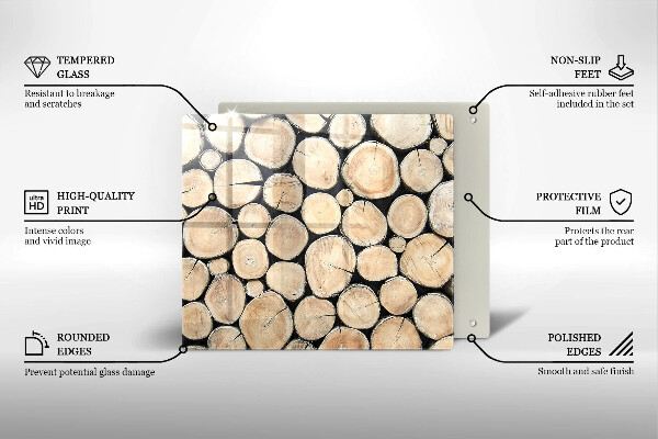 Kitchen worktop protector Wood trunks of the tree