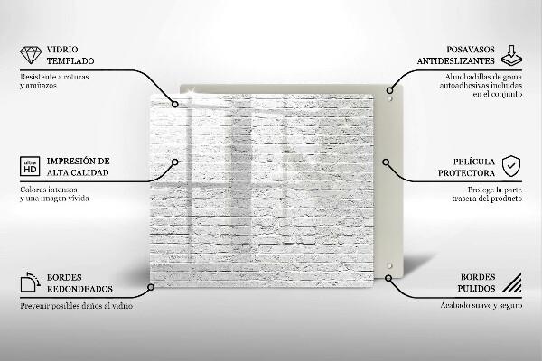 Kitchen worktop protector Brick wall