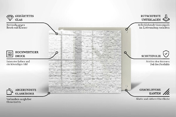 Kitchen worktop protector Brick wall