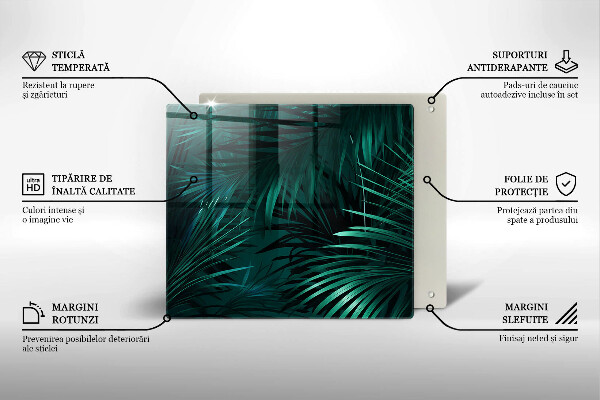 Chopping board Wild jungle leaves