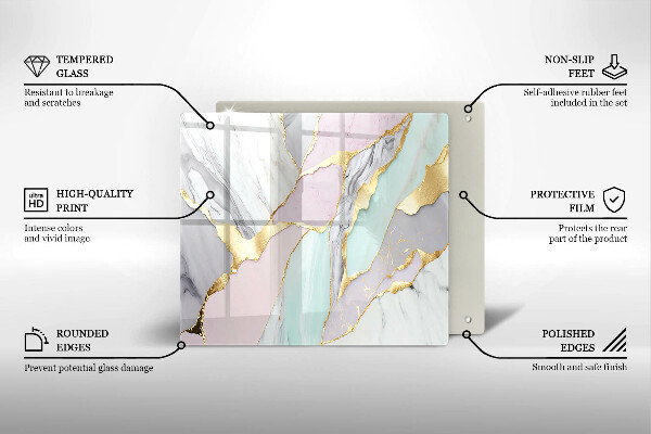 Chopping board Pastel marble