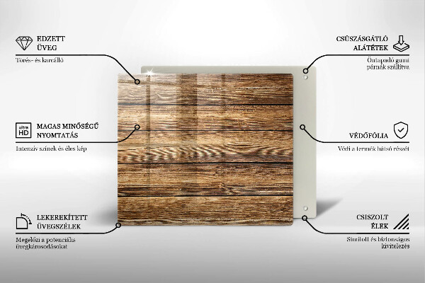 Kitchen worktop protector Wood texture boards