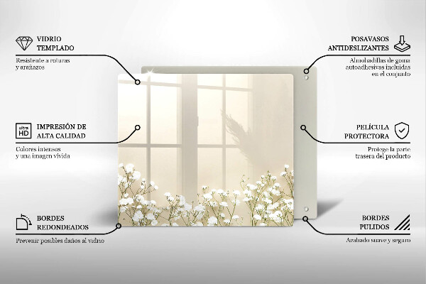 Kitchen worktop protector Boho flowers