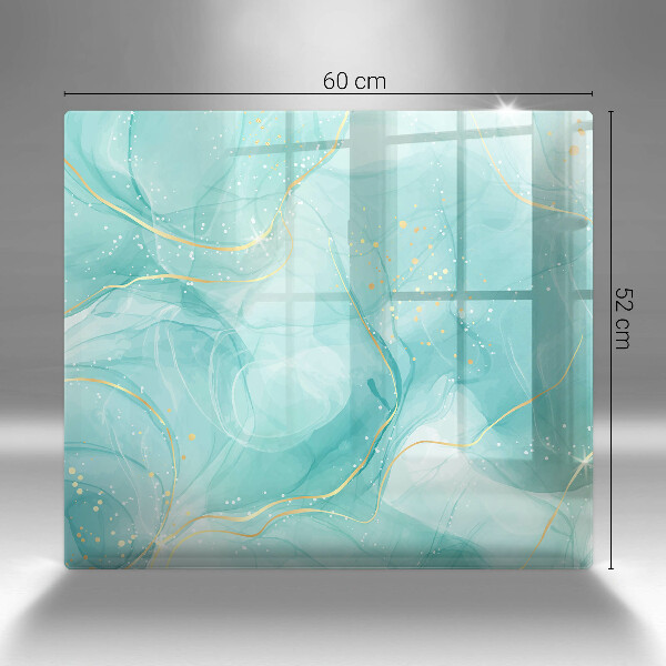 Kitchen worktop protector Blue-gold abstraction