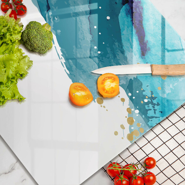 Glass worktop saver Blue spots