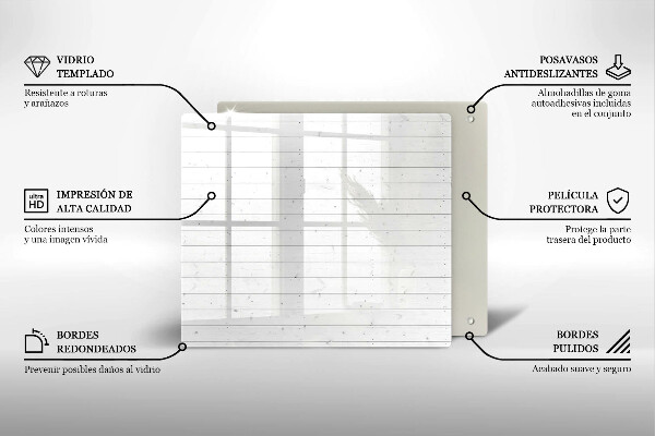 Glass worktop saver Modern bright boards