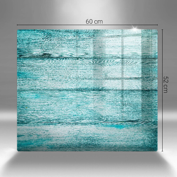 Glass worktop saver Vintage wooden boards