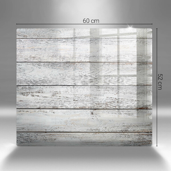 Glass worktop saver Bright wooden boards
