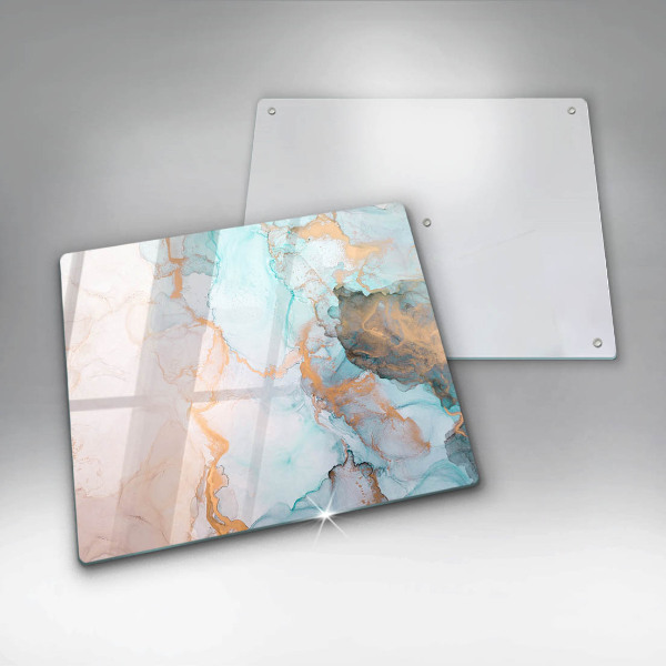 Glass worktop saver Marble abstraction