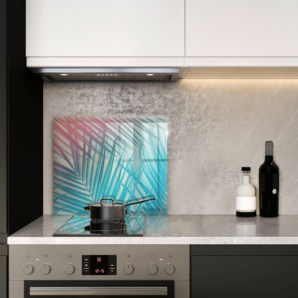Glass worktop saver Pastel leaves