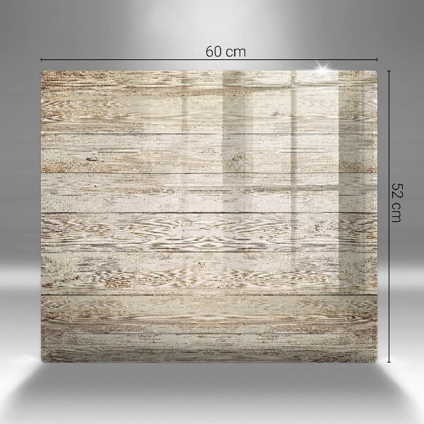Glass worktop saver Wooden planks