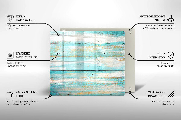 Chopping board glass Vintage wood boards