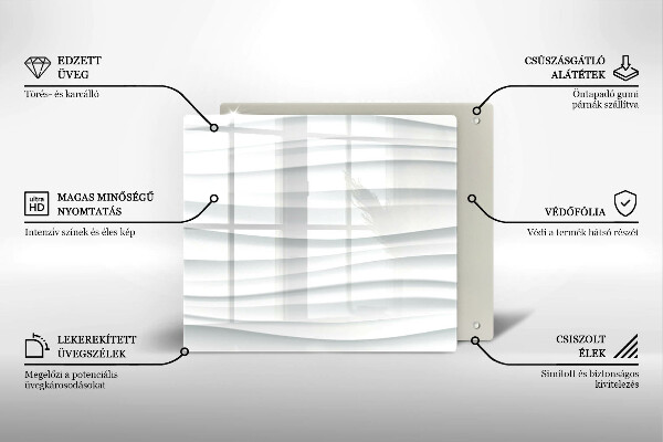 Chopping board glass Modern structure