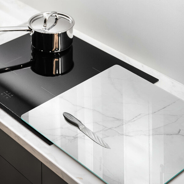 Glass worktop saver Marble stone background