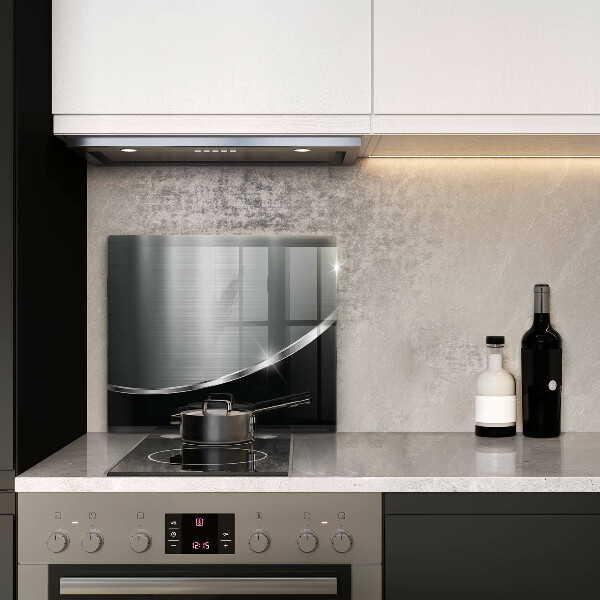 Glass worktop saver Abstraction with metal