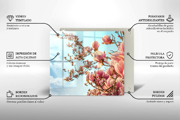 Kitchen worktop protector Pink Flowers Tree