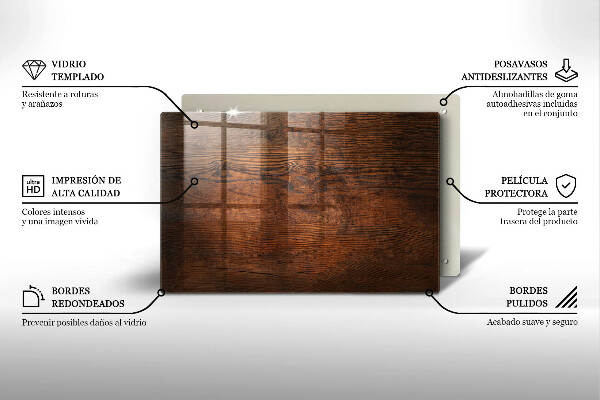Worktop saver Dark wood board