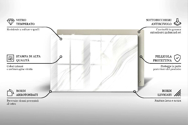 Worktop saver Delicate marble