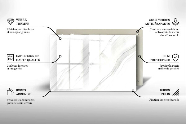 Worktop saver Delicate marble