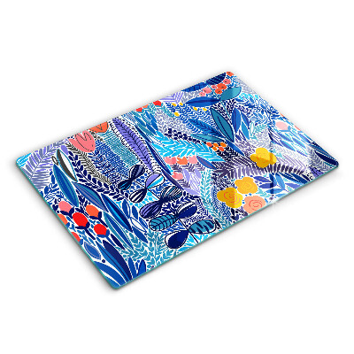 Chopping board glass Painted meadow