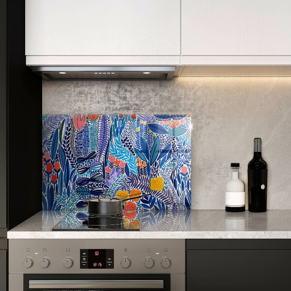 Chopping board glass Painted meadow