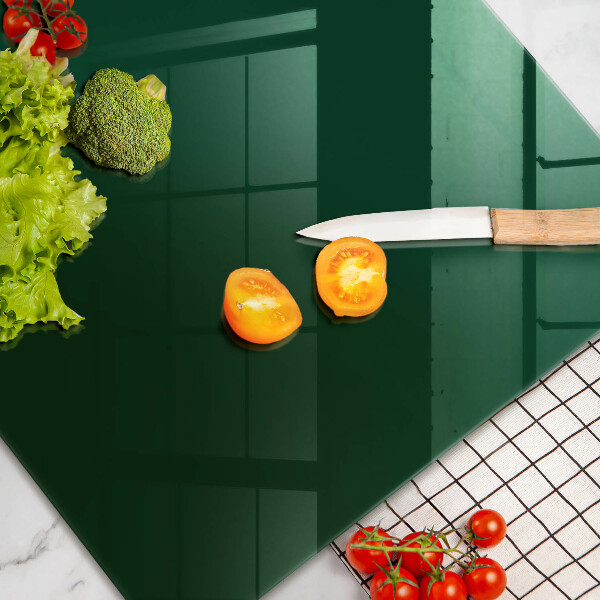 Chopping board glass Green color