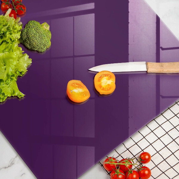 Chopping board glass Violet colour