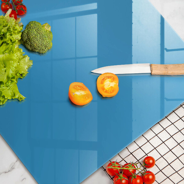 Chopping board glass Blue color