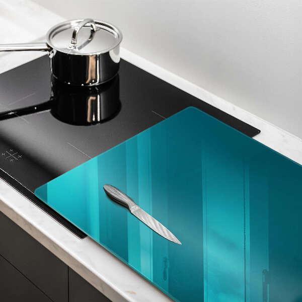 Chopping board glass Turquoise