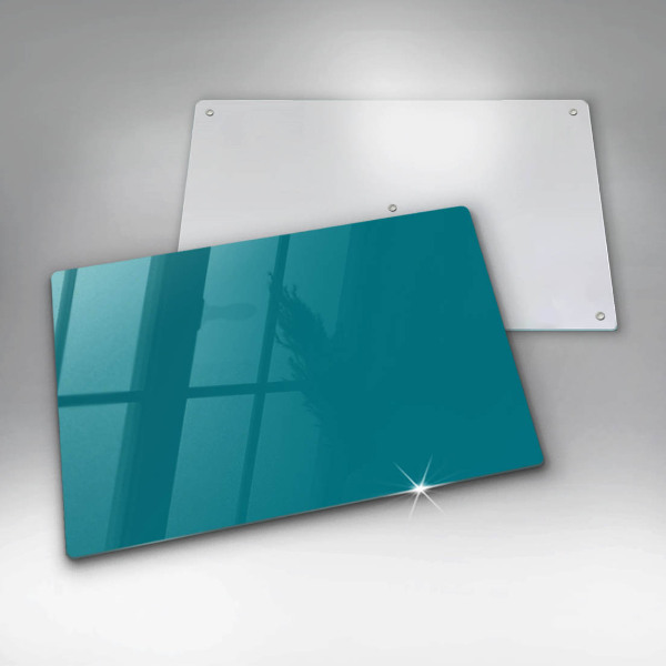 Chopping board glass Turquoise