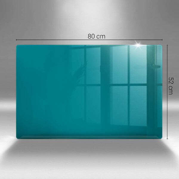 Chopping board glass Turquoise