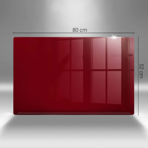 Chopping board glass Burgundy