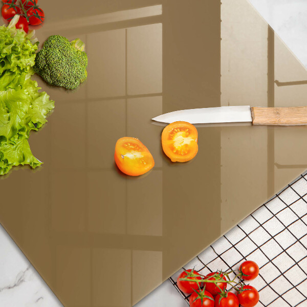 Chopping board glass Beige colour