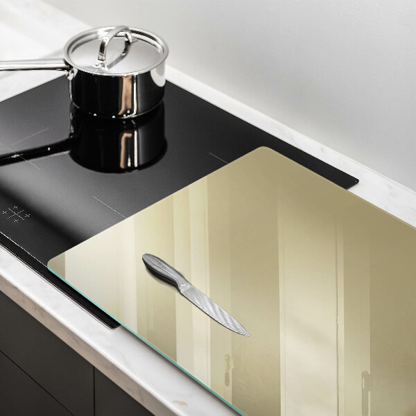 Chopping board glass Beige colour